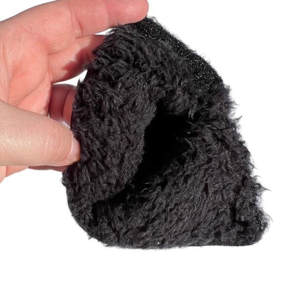 myggpp Baby Infant Booties Ankle Boots with Bow Black Soft Sole Fleece Lined - Picture 7 of 9